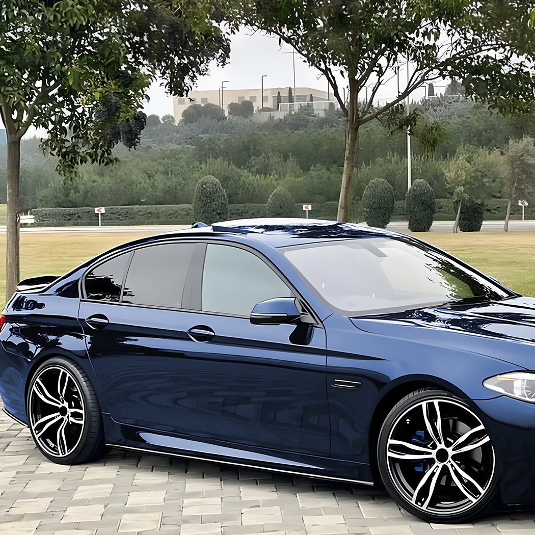 AMP-Z Side Skirt Rocker Panel Splitter Lip For BMW 5 Series F10 F11 M Sport 2011-2017