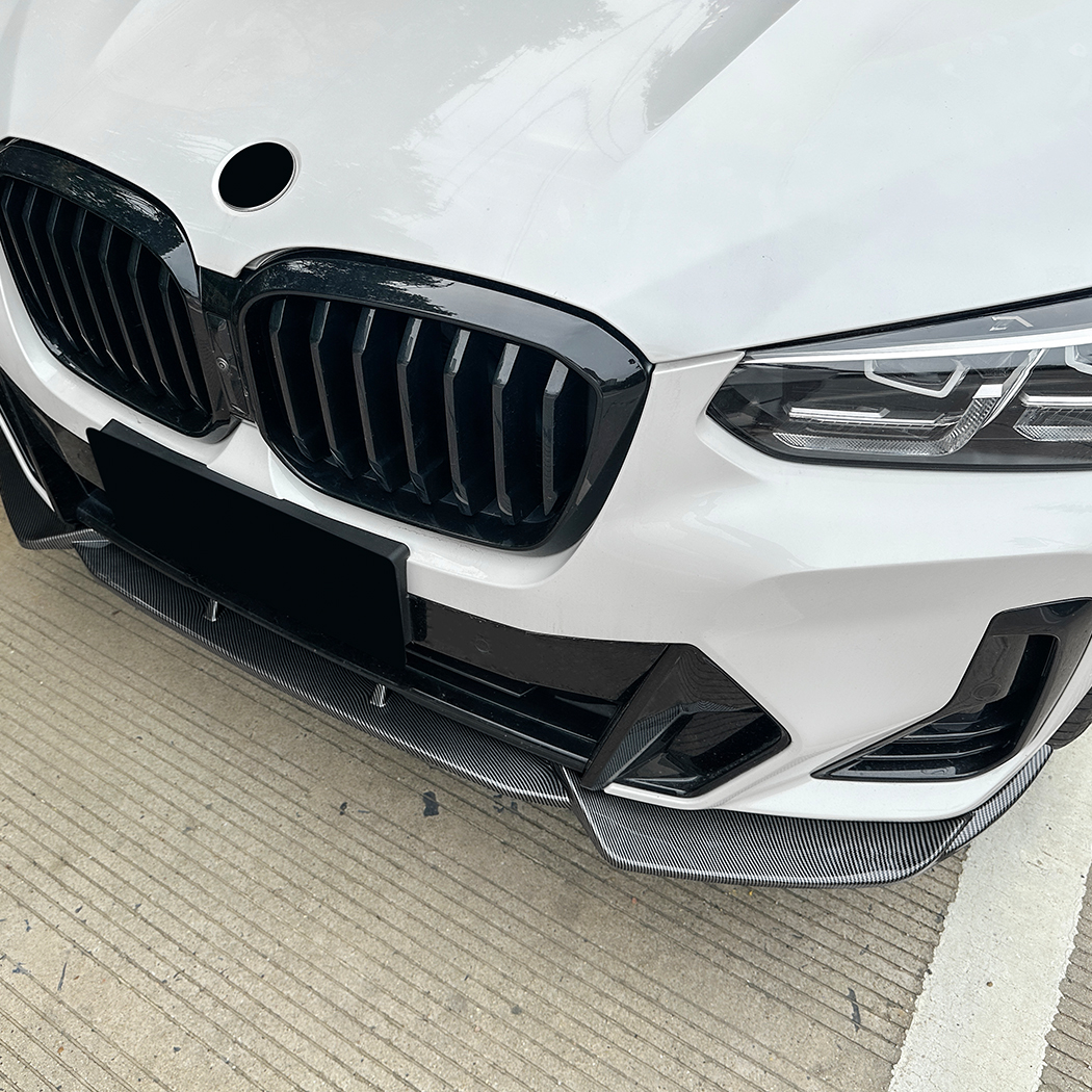 AMP-Z Front Bumper Lip Spiltter For BMW X3 X4 G01 G02 LCI 2022-2024