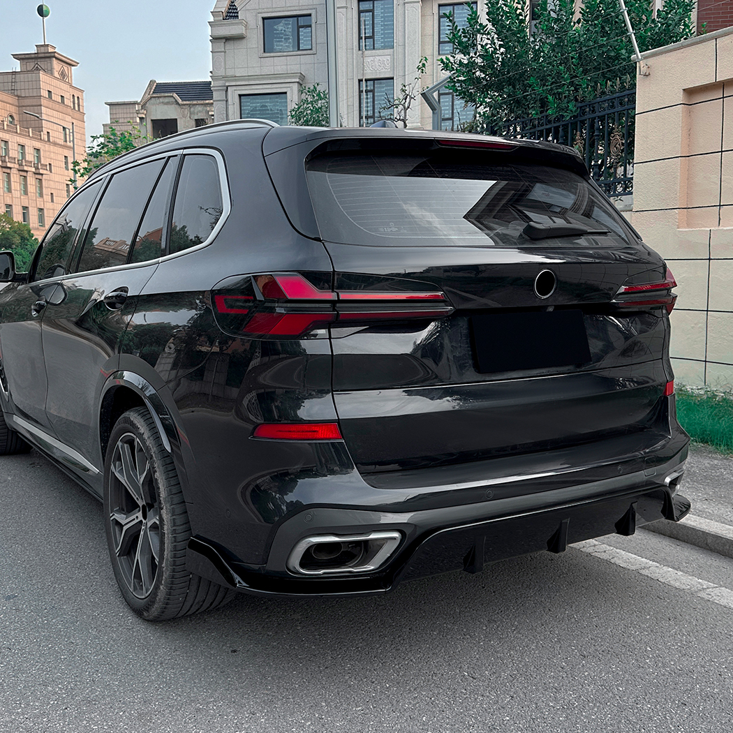 AMP-Z Rear Bumper Spoiler Lip Black For BMW X5 G05 M Sport 2019+