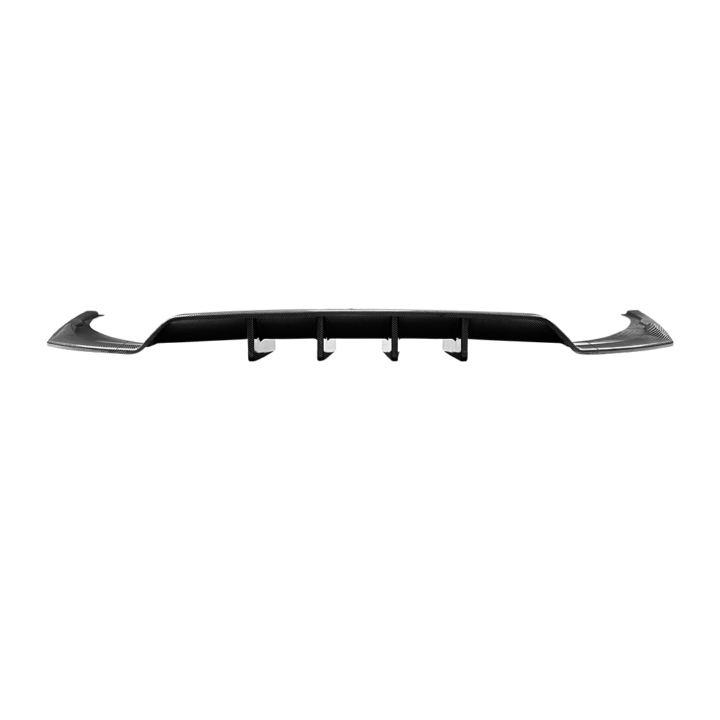 AMP-Z Rear Bumper Spoiler Lip Black For Audi Q8 Sline 2019-2023