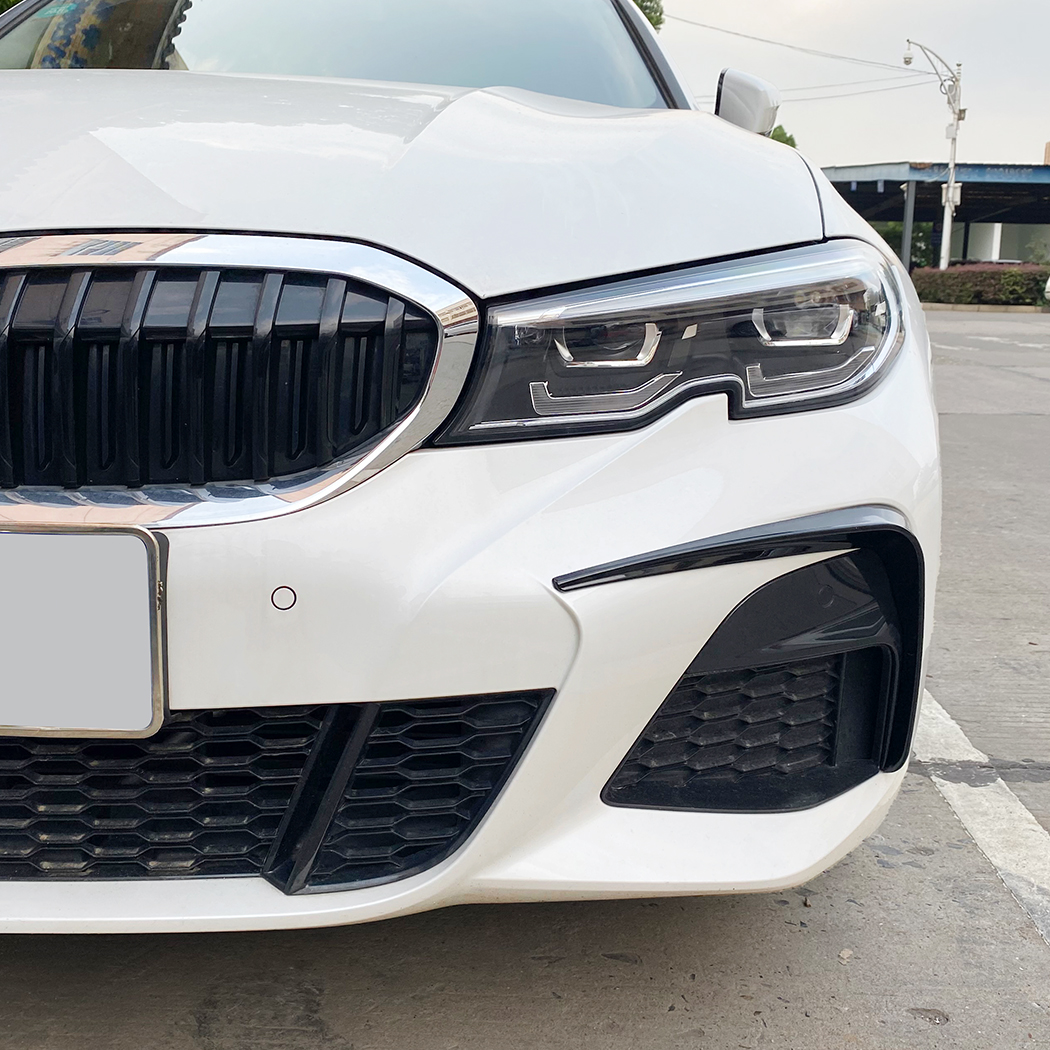 AMP-Z Front Bumper Fins Spoiler Canards For BMW 3 Series G20 2019-2022