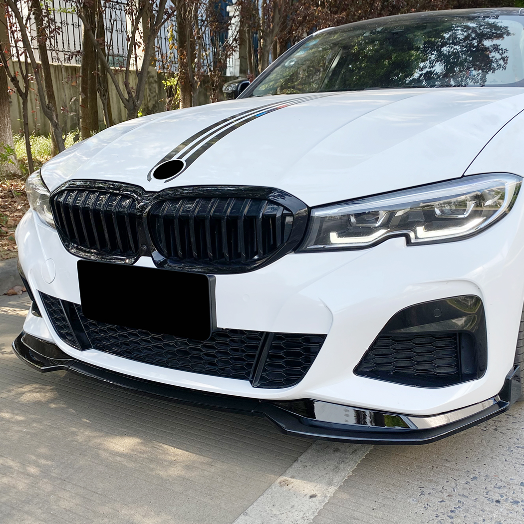 AMP-Z Front Bumper Lip Spiltter For BMW 3 Series G20 M Pack Pre-facelift 2019-2022