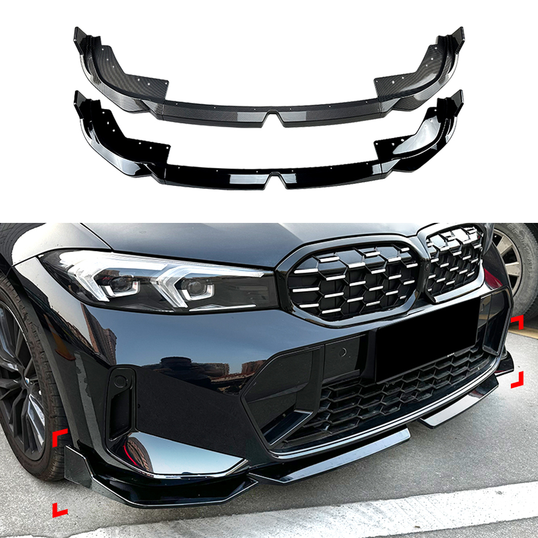 AMP-Z Front Bumper Lip Spiltter For BMW 3 Series G20 LCI 2023+