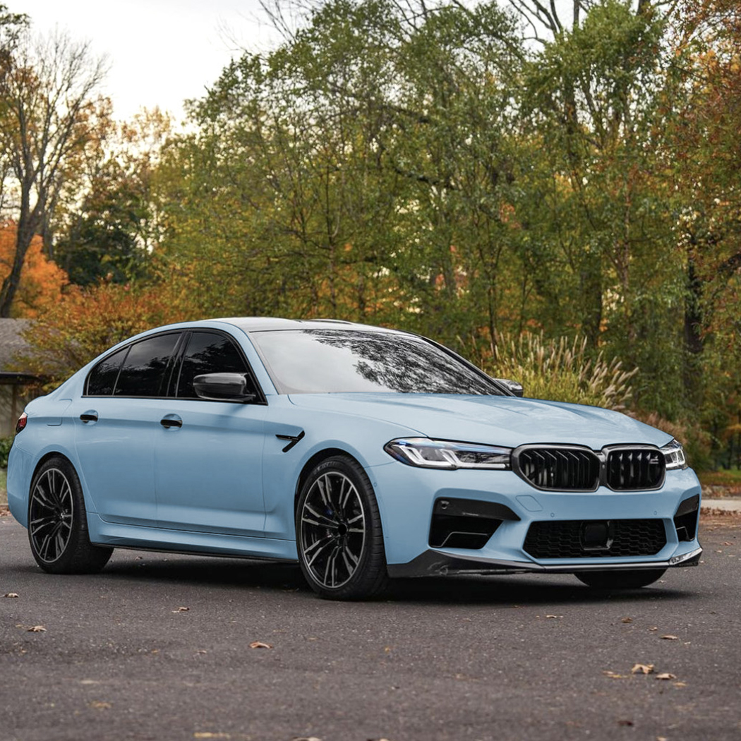 AMP-Z Front Bumper Lip Spiltter For BMW 5 Series F90 LCI 2021-2024