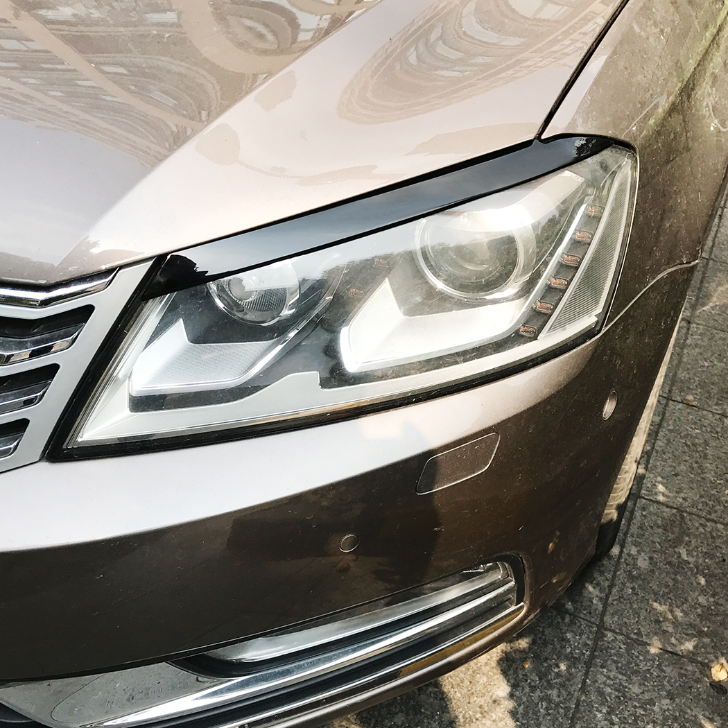 AMP-Z Headlight Eyebrows Eyelids Sticker For VW Volkswagen Passat B7 2011-2015