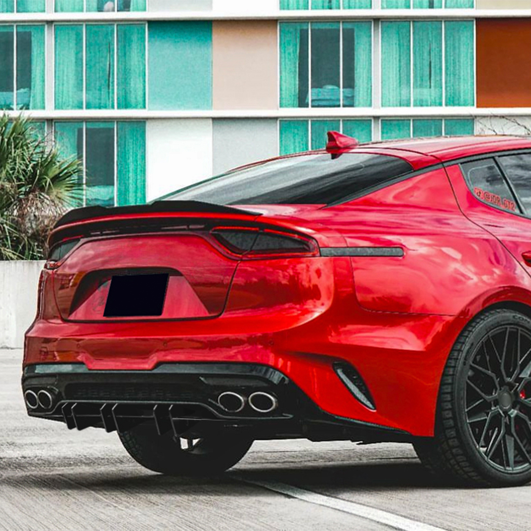 AMP-Z Rear Bumper Short Spoiler Diffuser Valance Lip For Kia Stinger 2018-2020