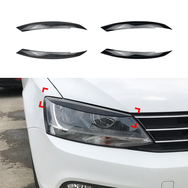 AMP-Z الحواجب الحواجب الجفون ملصق لـ VW Volkswagen Jetta MK6 2011-2017