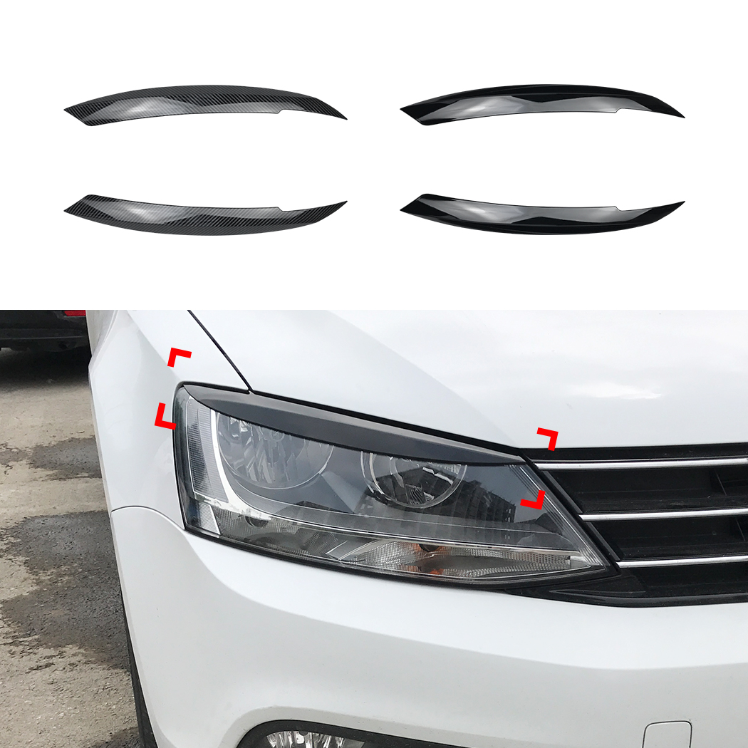 AMP-Z Headlight Eyebrows Eyelids Sticker For VW Volkswagen Jetta MK6 2011-2017
