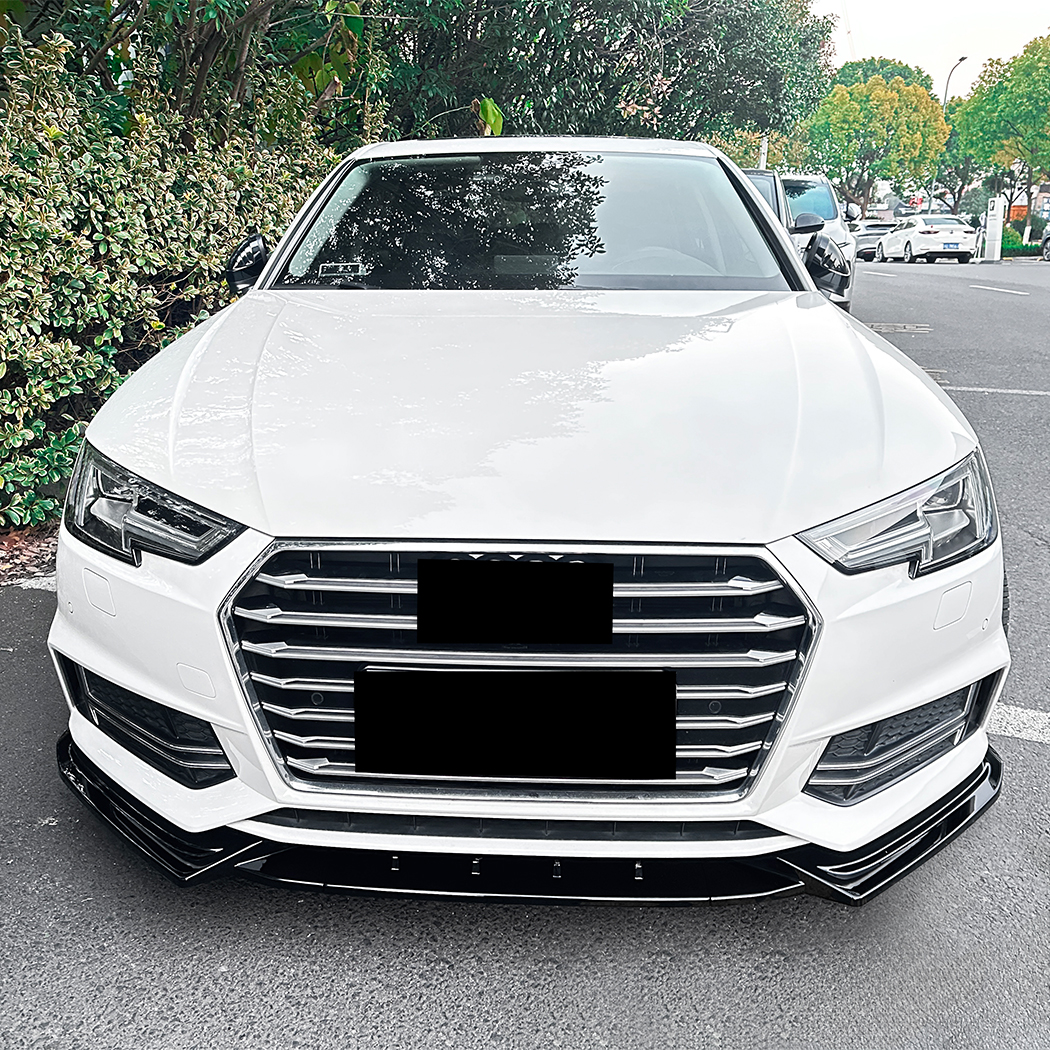 AMP-Z Front Bumper Lip Spiltter For Audi A4 Sline S4 B9 2017-2019