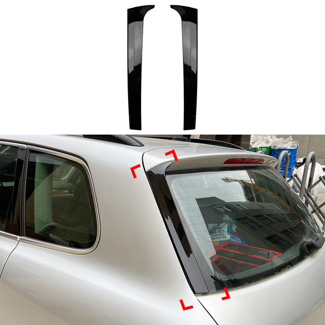 AMP-Z المفسد جانب جناح السقف الخلفي لـ VW Volkswagen Touareg باستثناء Rline 2010-2018