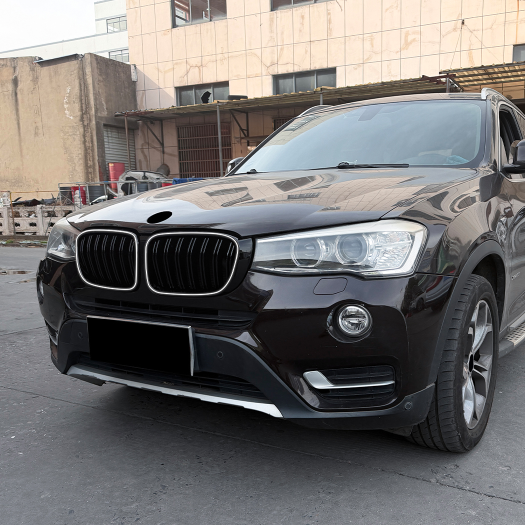 AMP-Z Front Bumper Grille Grill With Lights For BMW X3 F25 X4 F26 LCI 2014-2017