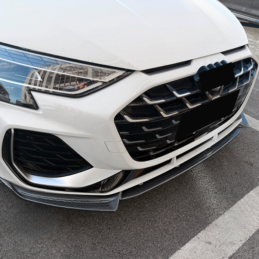 AMP-Z Front Bumper Lip Splitter For Audi A3 S3 8Y Facelift Sline 2025+