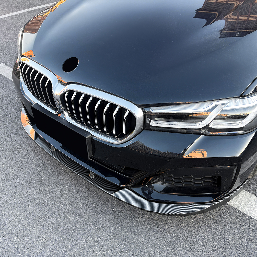 AMP-Z Front Bumper Lip Splitter For BMW 5 Series G30 G31 LCI M Sport 2021-2023