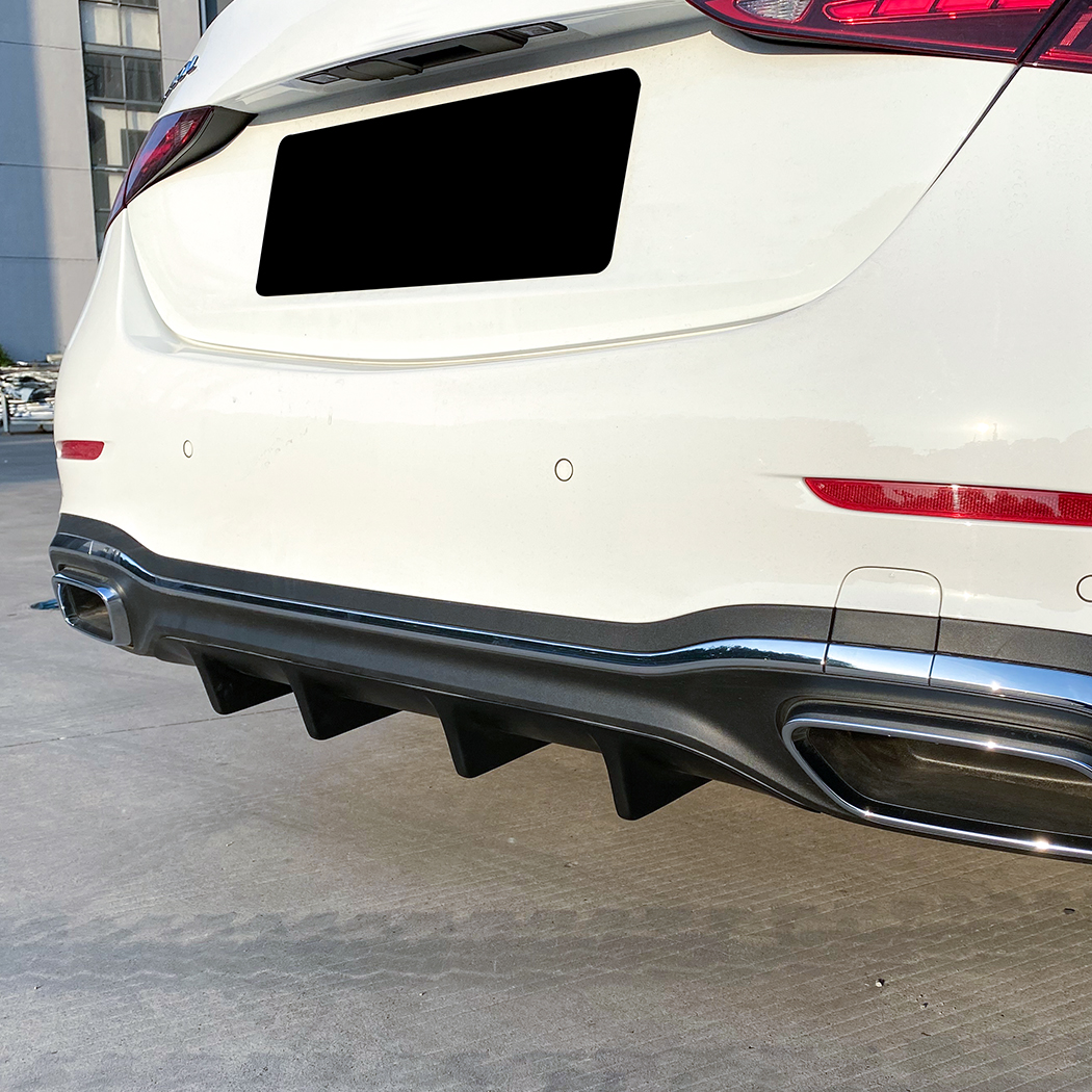 AMP-Z Rear Black Bumper Spoiler Lip For Mercedes Benz C Class W206 AMG Line 2022+