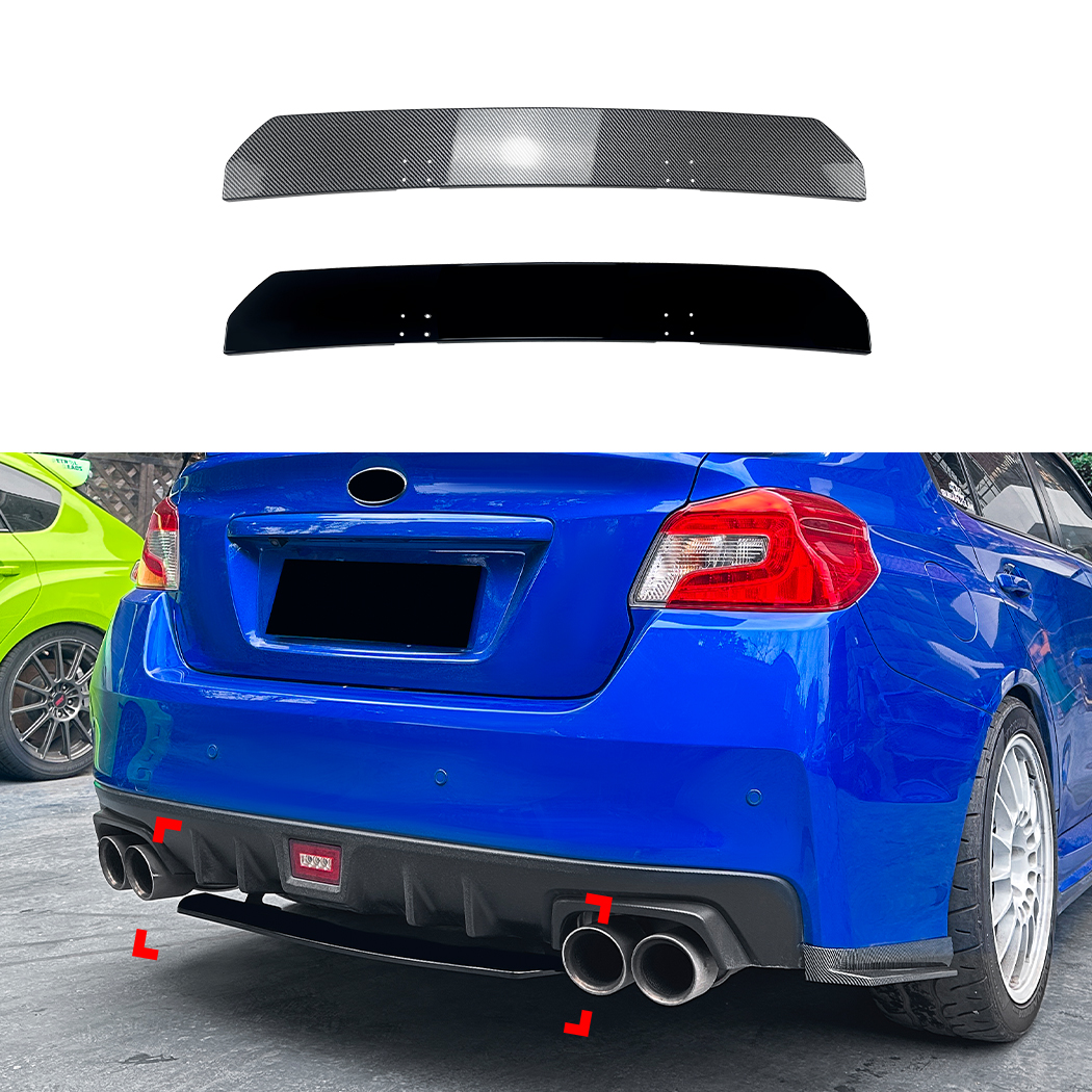 AMP-Z Rear Bumper Spoiler Lip Type A For Subaru WRX STI VA 2015-2021