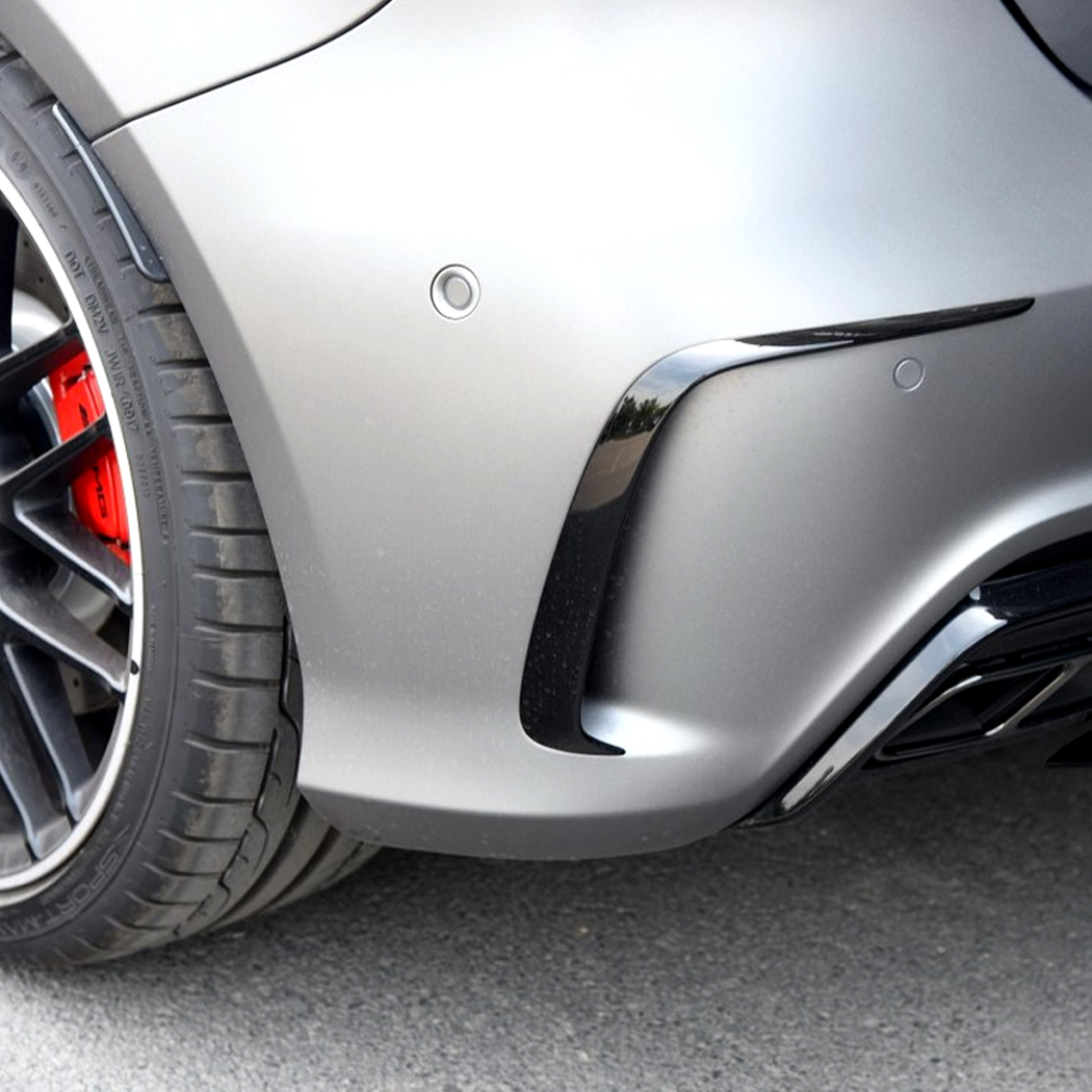 AMP-Z Rear Bumper Fins Spoiler Canards For Mercedes Benz A Class W176 2013-2018