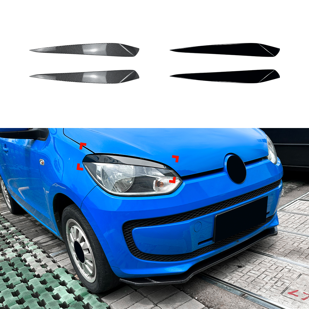 AMP-Z Headlight Eyebrows Eyelids Sticker For VW Volkswagen UP 2011-2015