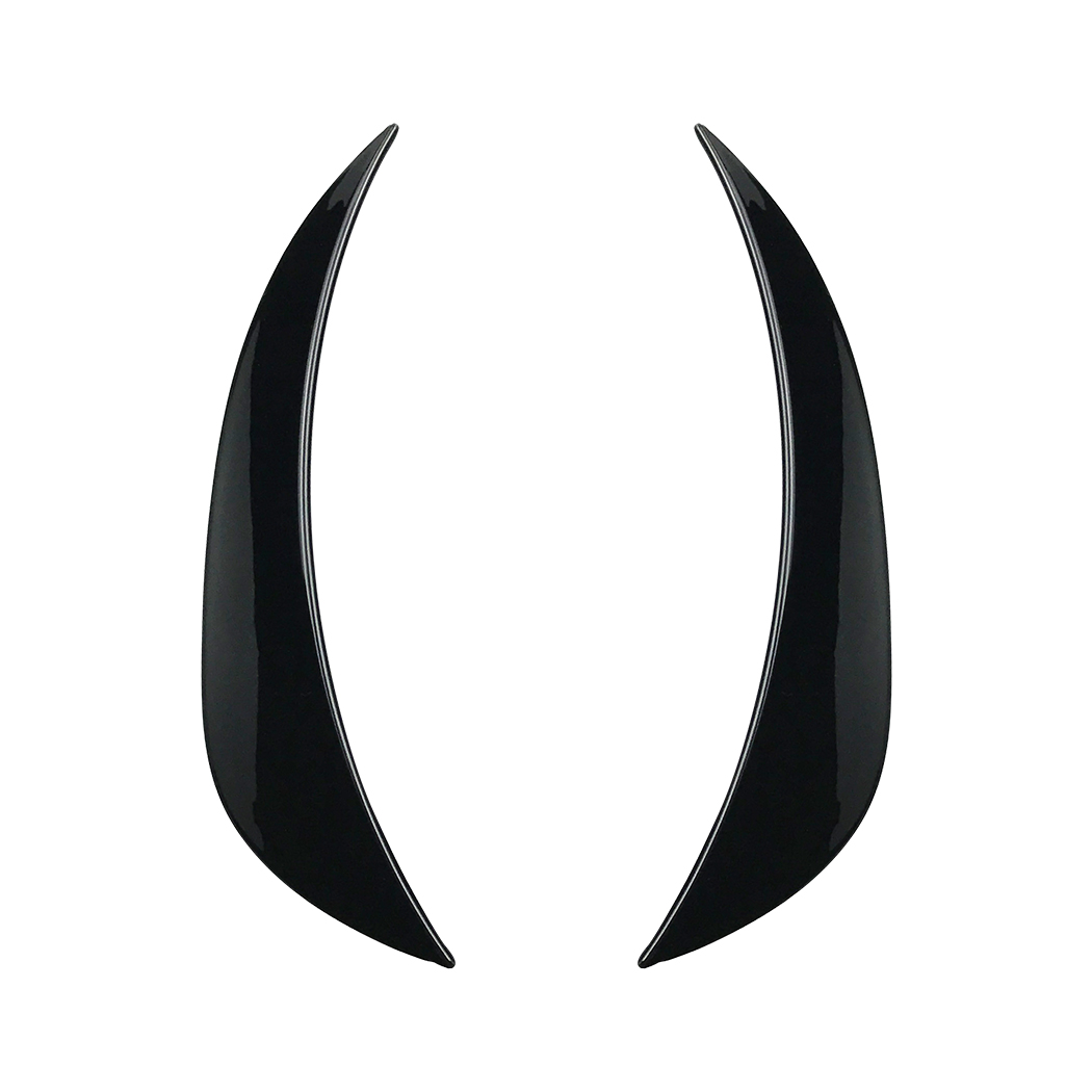 AMP-Z Front Bumper Fins Spoiler Canards For Mercedes Benz C Class W205 C205 S205 Pre-Facelift AMG-Line 2015-2018
