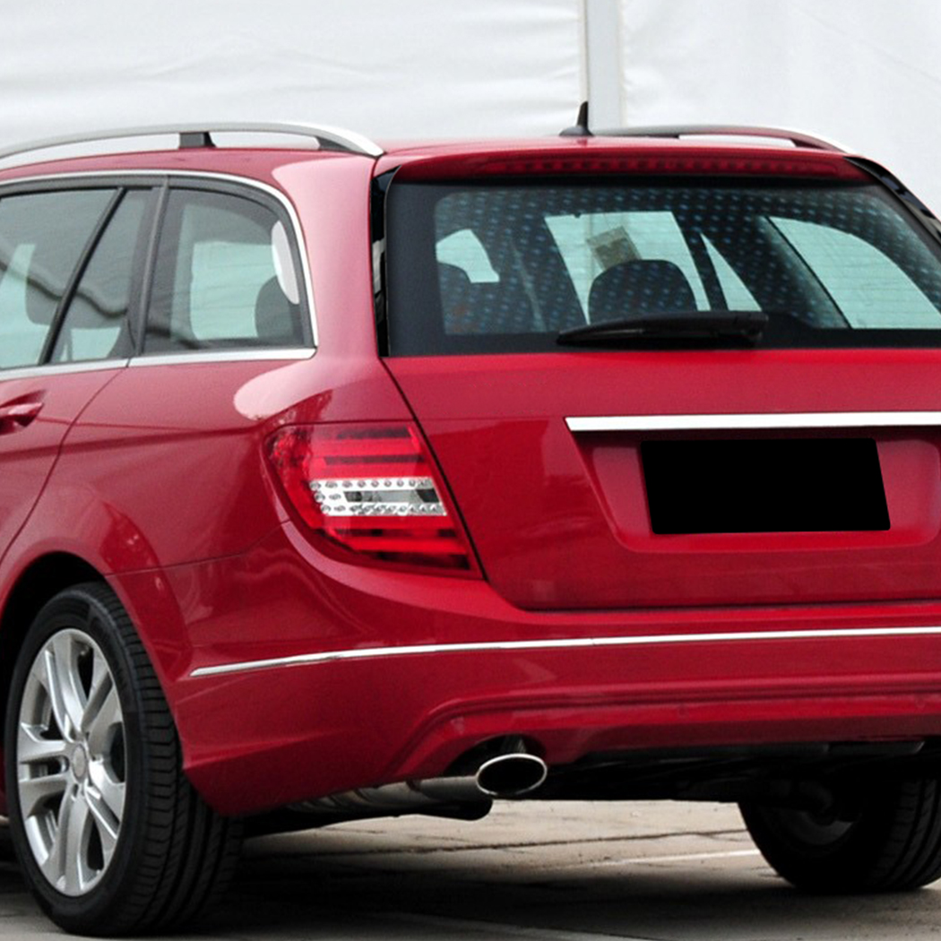 AMP-Z Rear Roof Wing Side Spoiler For Mercedes Benz C Class S204 2008-2014