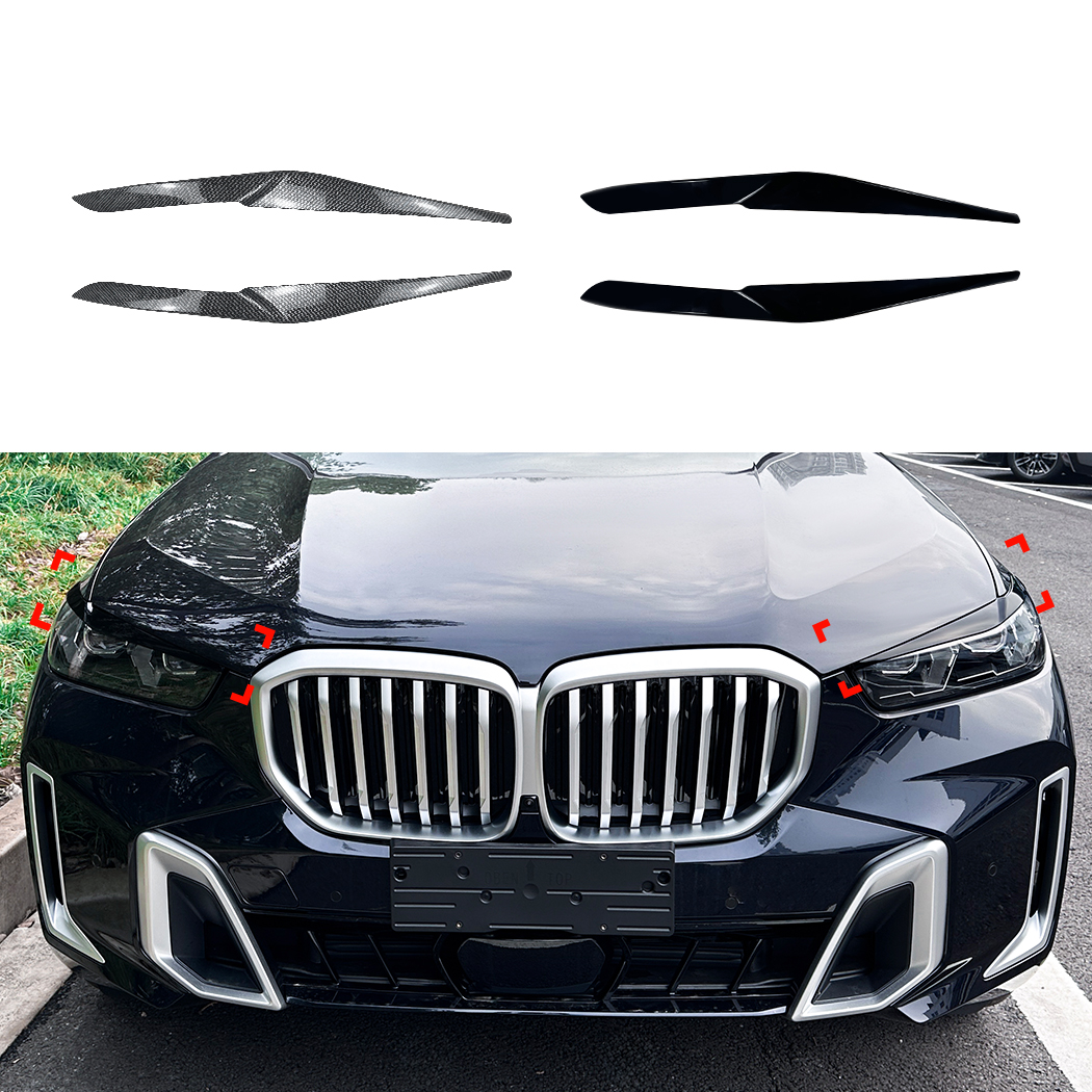 AMP-Z Headlight Eyebrows Eyelids Sticker For BMW X5 X6 G05 G06 2023+