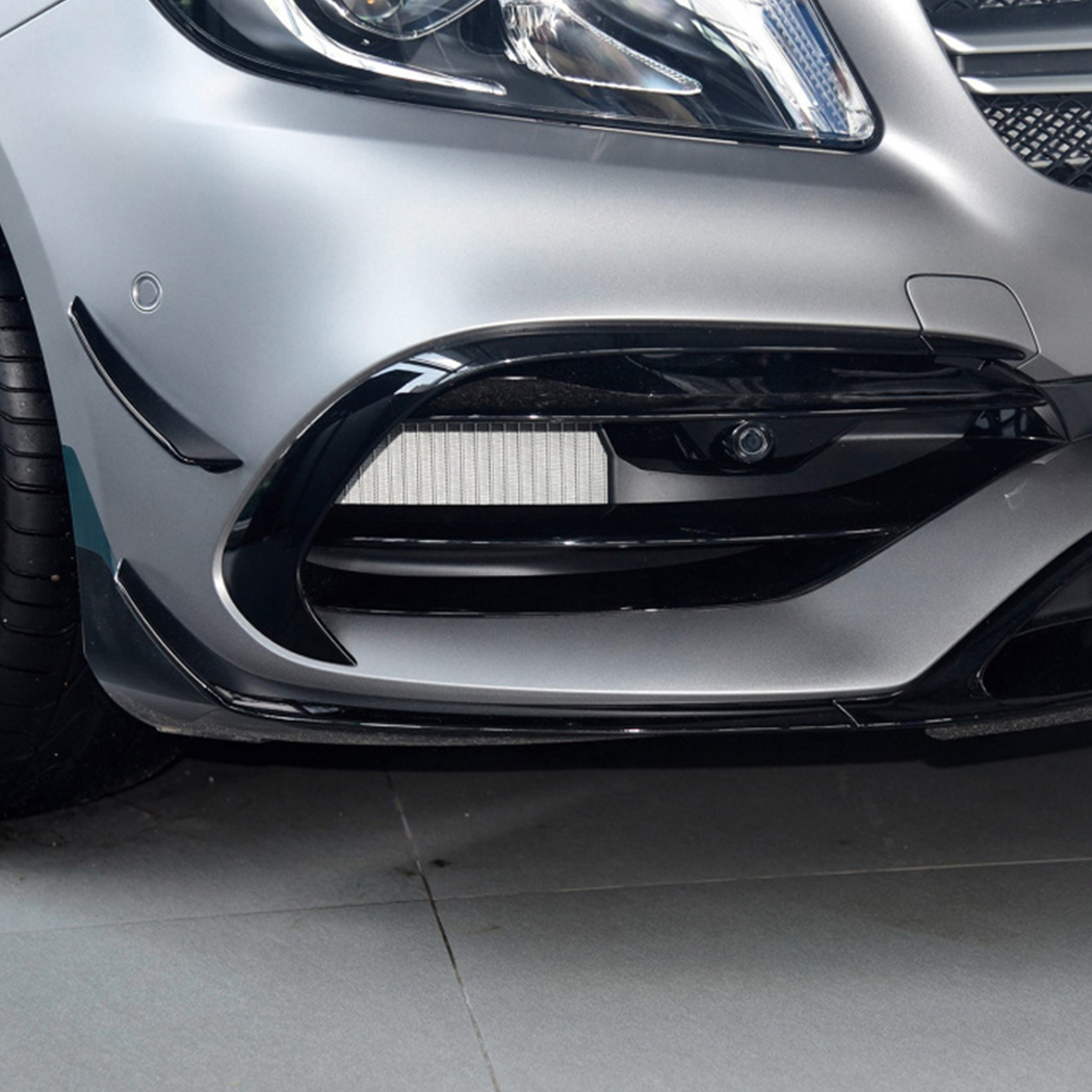 AMP-Z Front Bumper Fins Spoiler Canards For Mercedes Benz A Class W176 Facelit 2016-2018