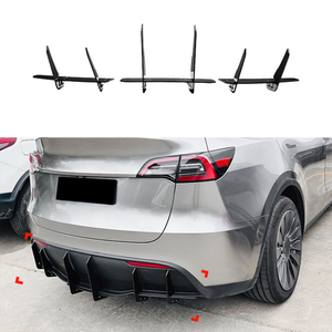 AMP-Z Rear Bumper Spoiler Diffuser Valance Lip For Tesla Model Y 2019+