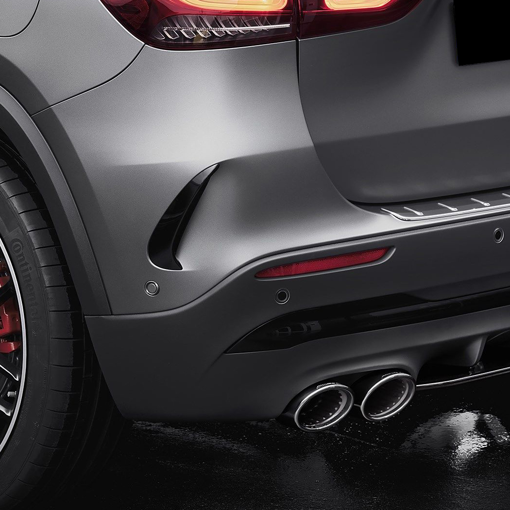 AMP-Z Rear Bumper Fins Spoiler Canards For Mercedes Benz GLA Class GLA H247 AMG-Line 2020+