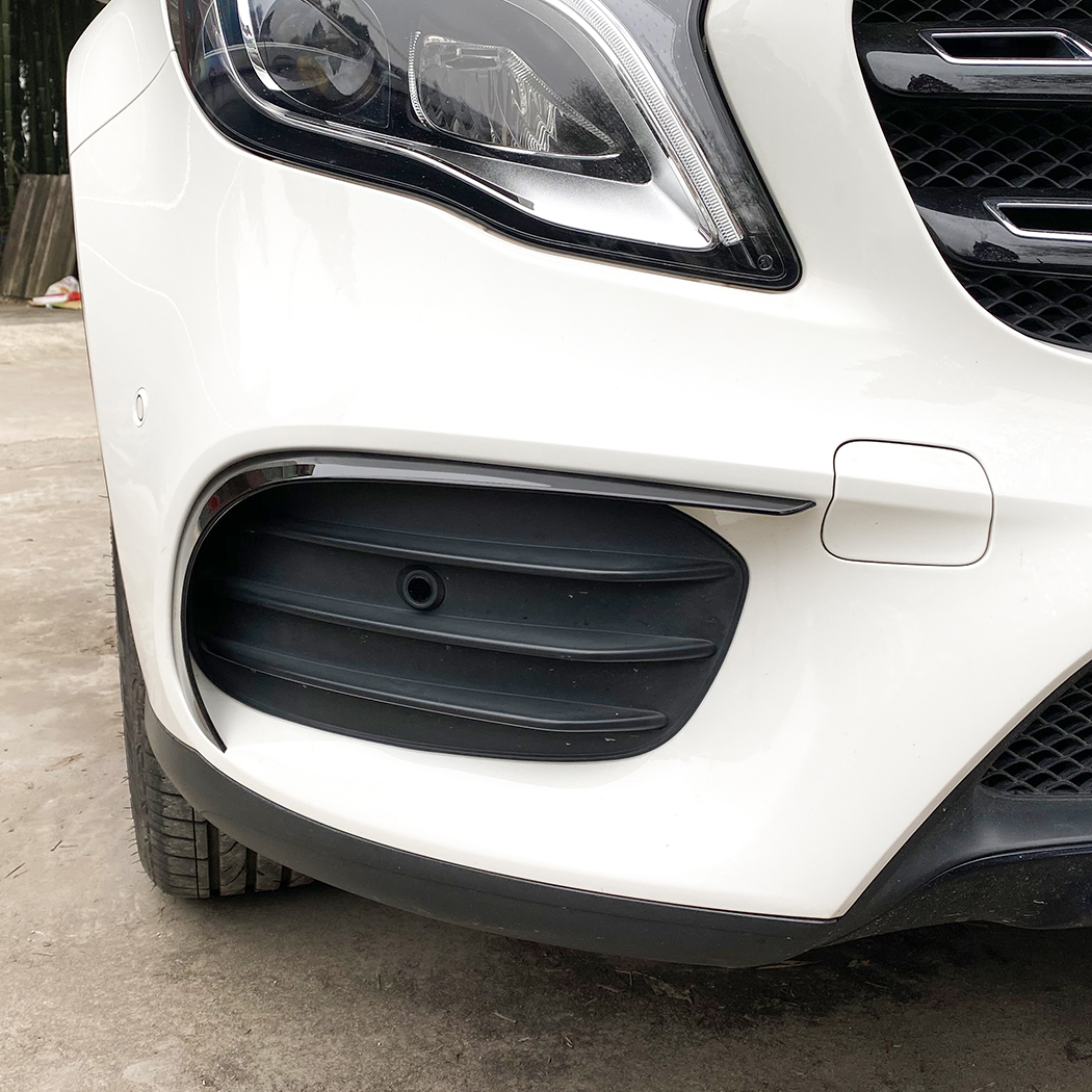 AMP-Z Front Bumper Fins Spoiler Canards For Mercedes Benz GLA Class X156 Facelift AMG-Line 2017-2019