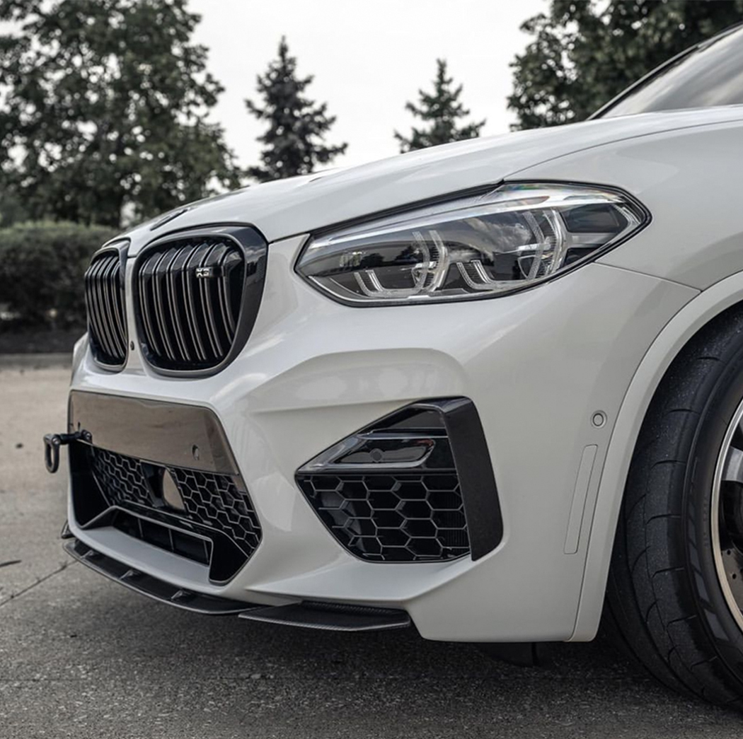 AMP-Z Front Bumper Lip Spiltter For BMW X3M X4M F97 F98 2019-2021