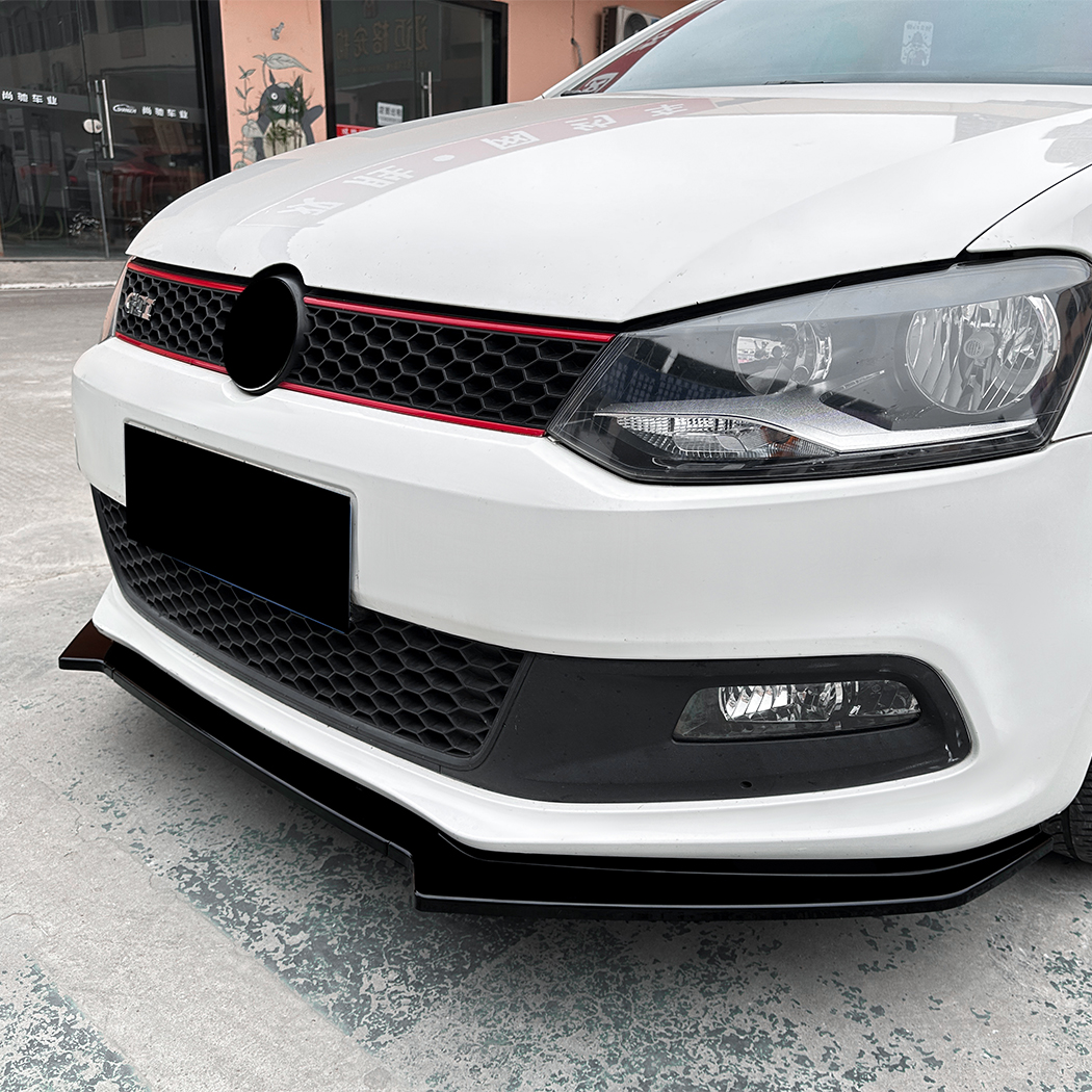 AMP-Z Front Bumper Lip Spiltter For VW Volkswagen Polo 6R GTI 2010-2014