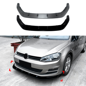 AMP-Z Front Bumper Lip Spiltter For VW Volkswagen Golf MK7 Standard 2013-2016
