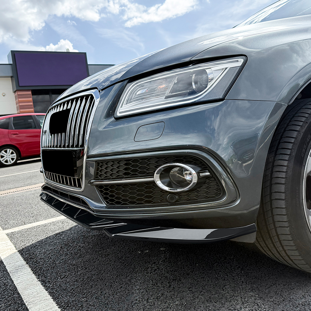 Amp-Z Front Bumper Lip Spilter per Audi Q5 8r Sline Facelift S Q5 2013-2016