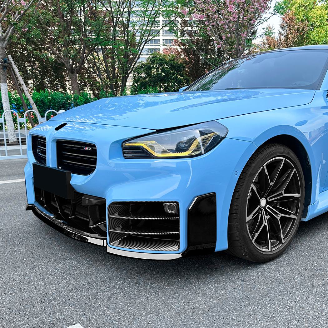 Amp-Z przednia warga zderzaka Black Black dla BMW 2 Series M2 G87 2023+