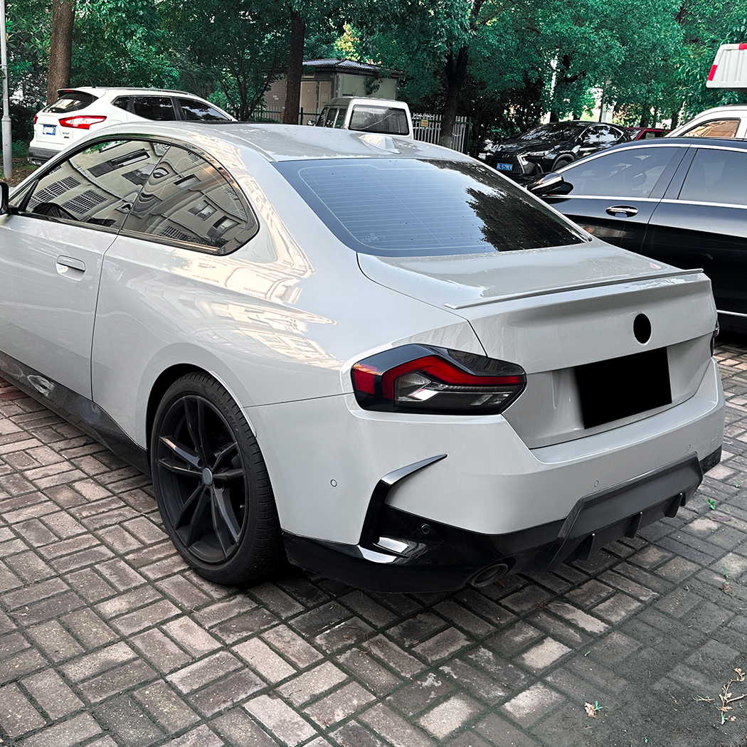 AMP-Z Rear Bumper Fins Spoiler Canards For BMW 2 Series G42 M Sport 2022+