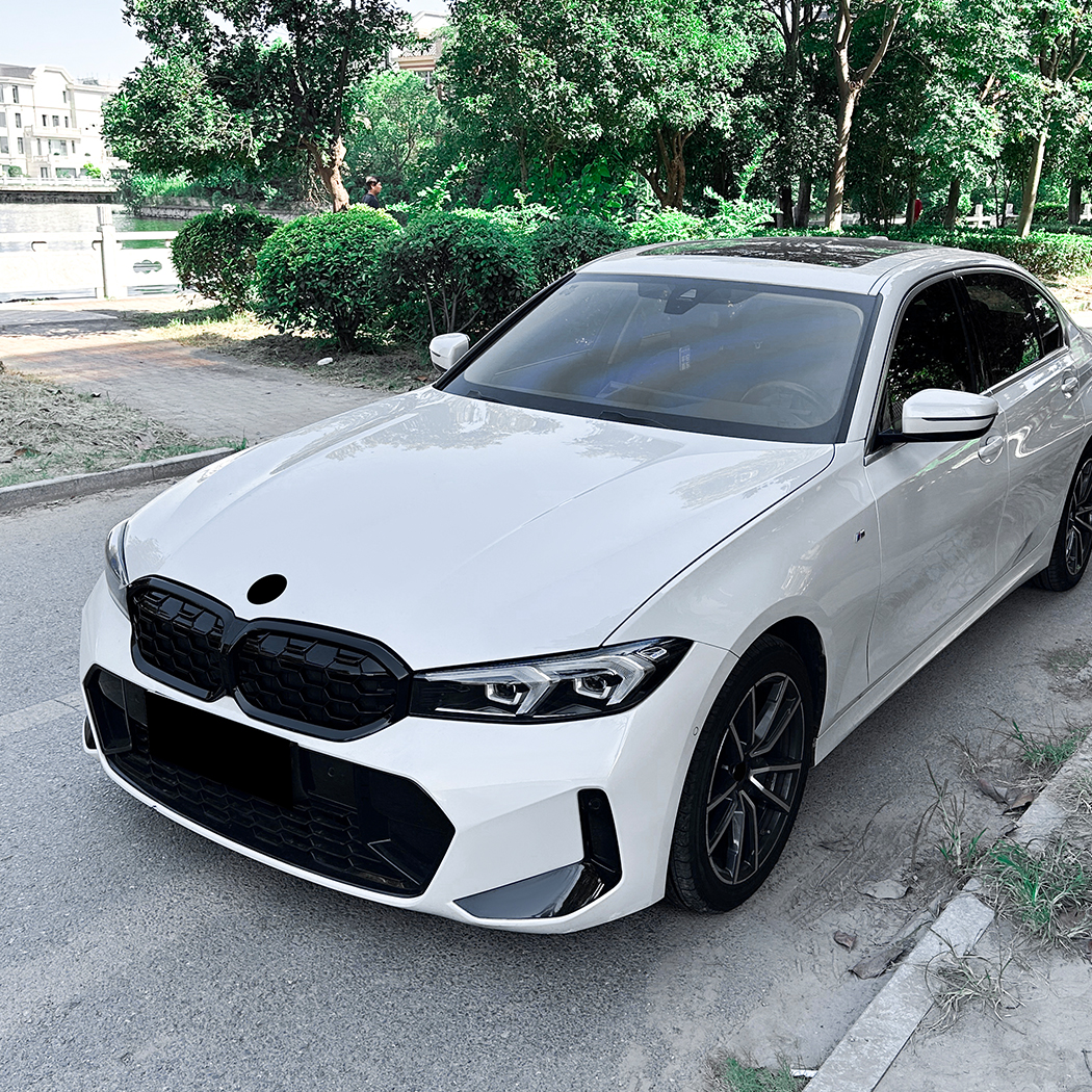 AMP-Z Front Bumper Grille Grill Silver For BMW 3 Series G20 LCI 2023+
