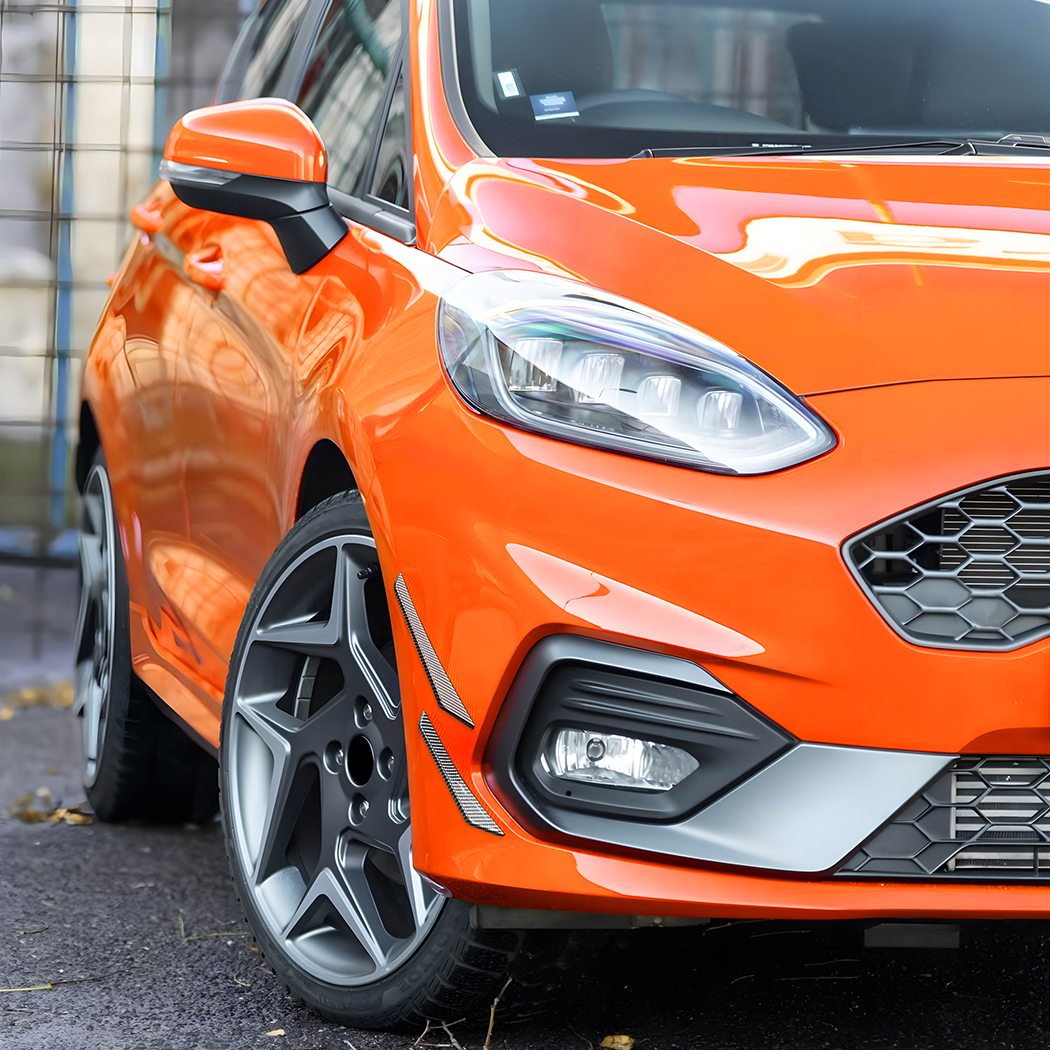 AMP-Z Front Bumper Fins Spoiler Canards For Ford Fiesta MK8 ST Line 2017-2020