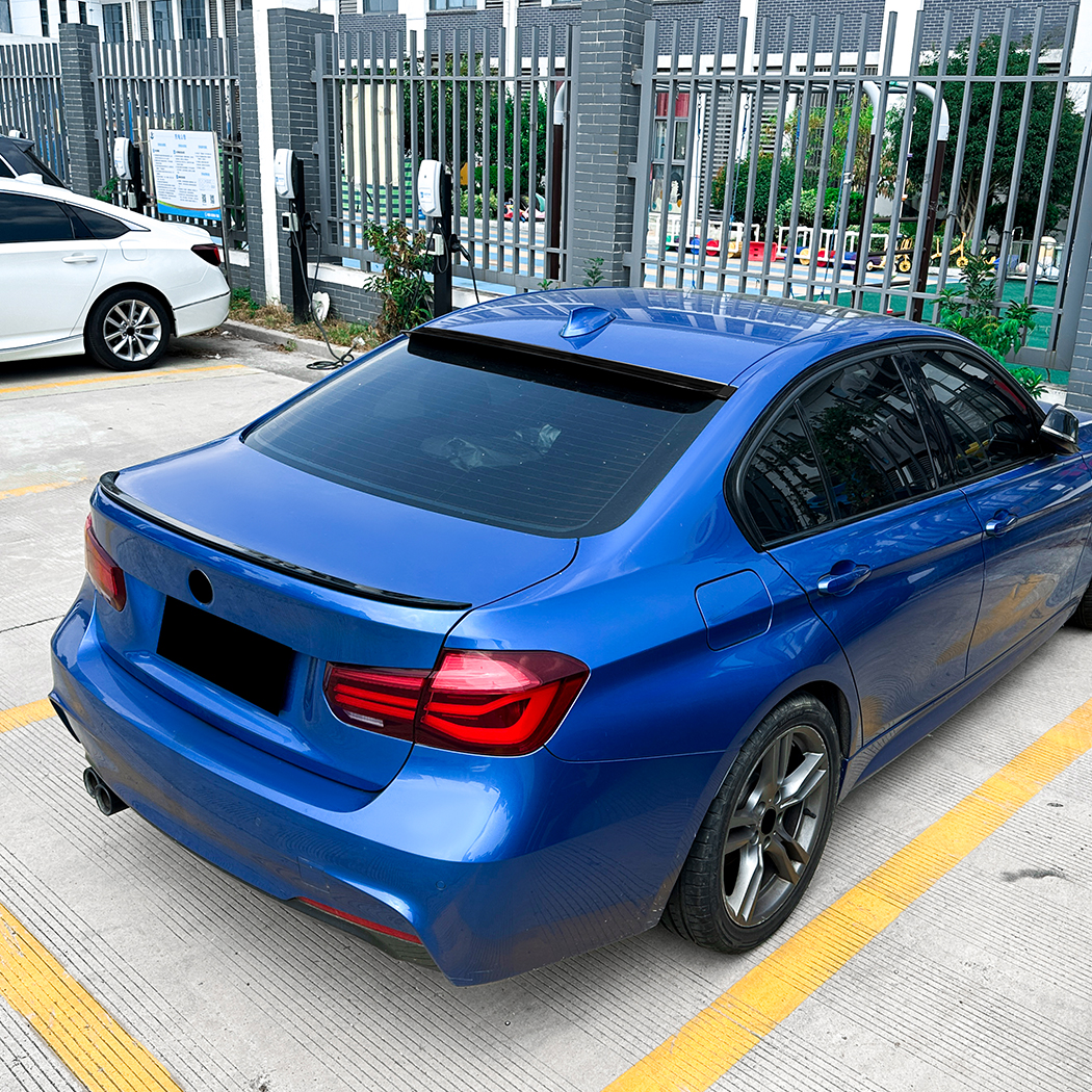 AMP-Z Rear Wing Spoiler Black For BMW 3 Series F30 2013-2019