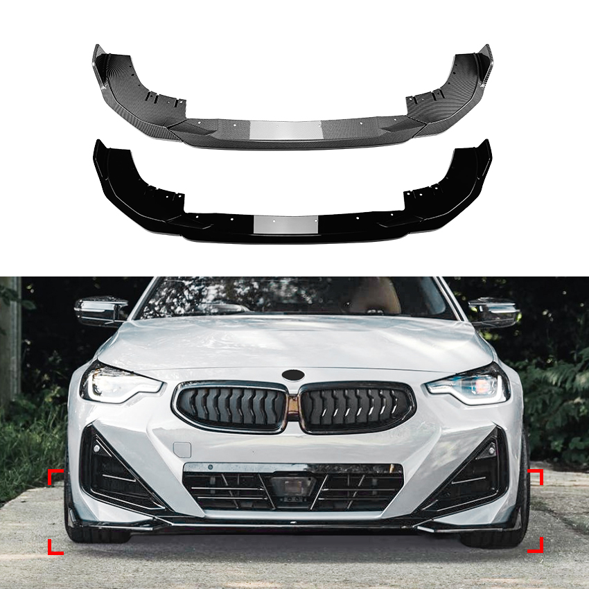 AMP-Z Front Bumper Lip Spiltter For BMW 2 Series G42 2022+