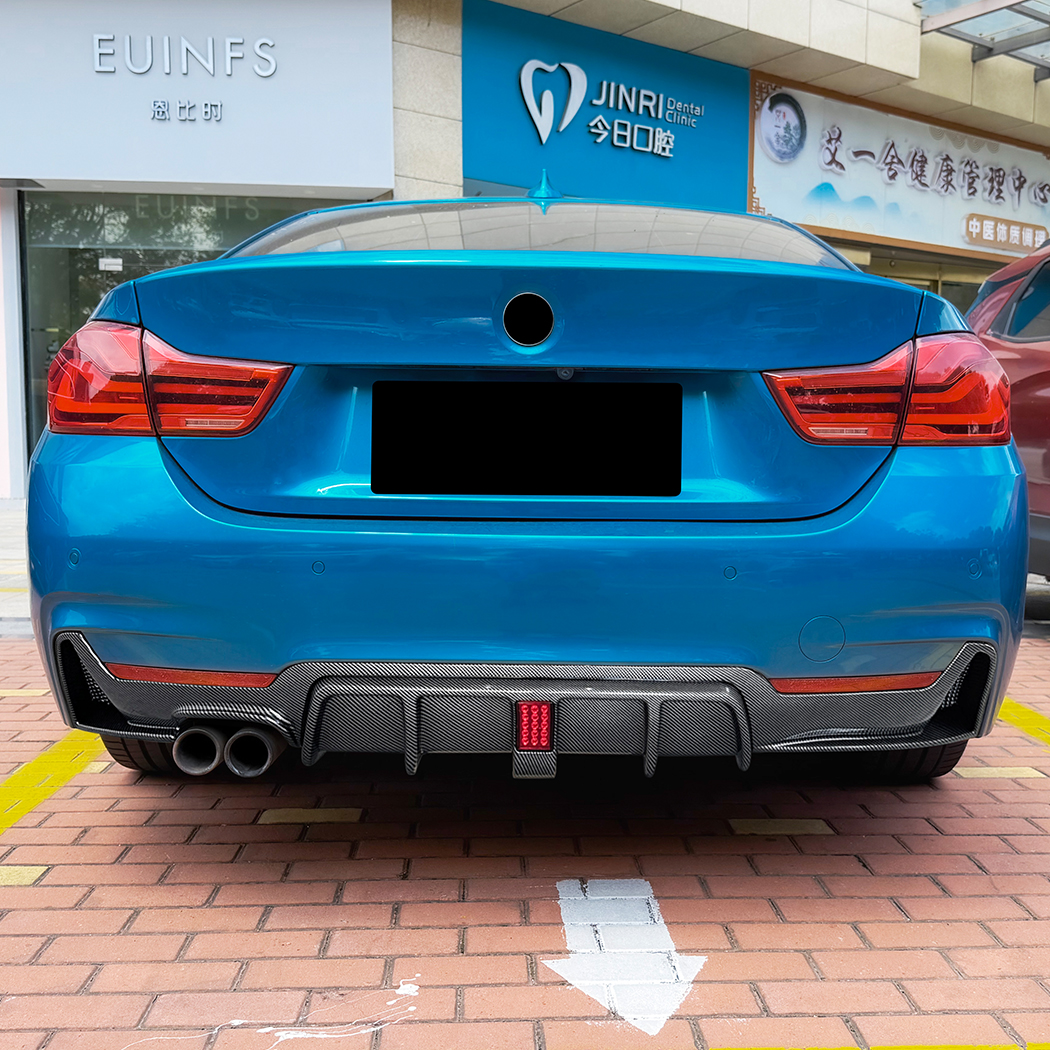 AMP-Z Rear Bumper Spoiler Lip For BMW 4 Series F32 F33 F36 M Sport 2014-2020