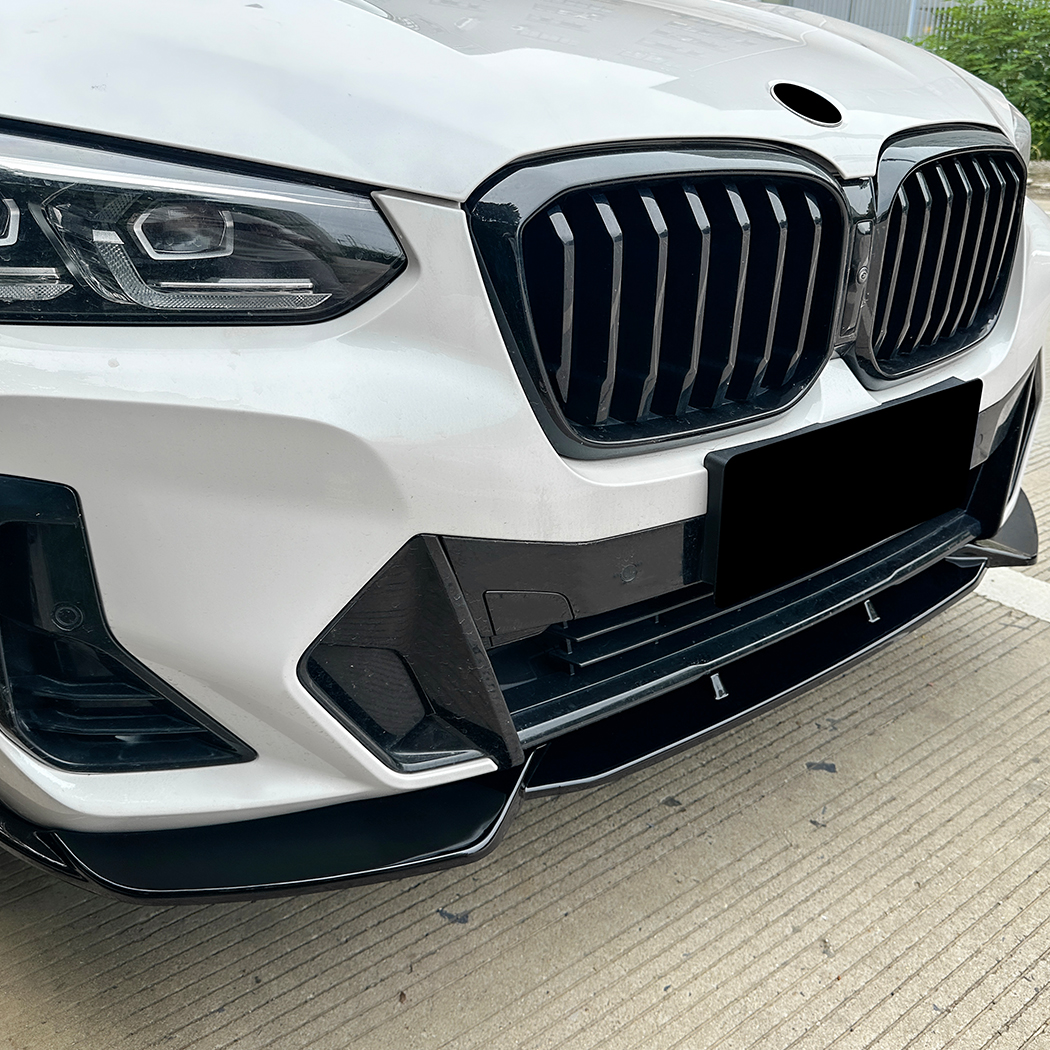AMP-Z Front Bumper Lip Spiltter For BMW X3 X4 G01 G02 LCI 2022-2024