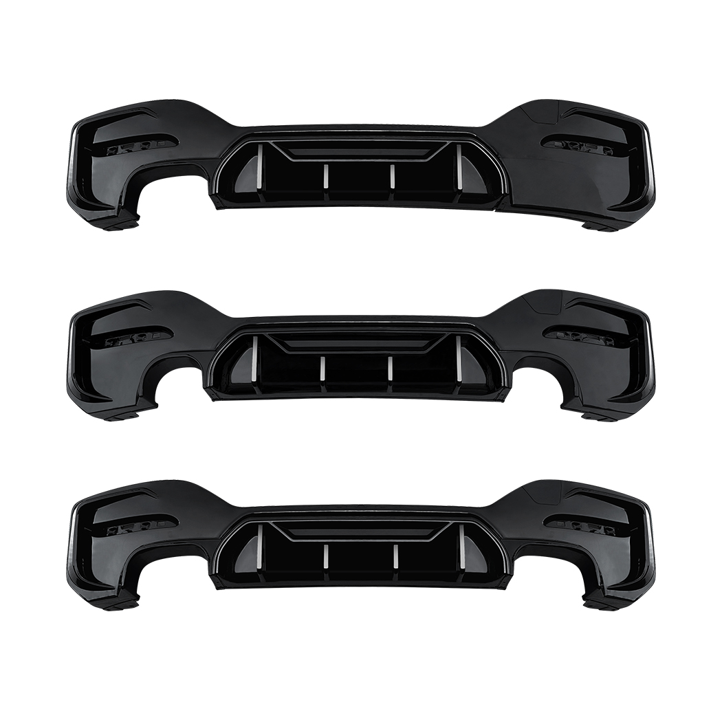 AMP-Z Rear Bumper Spoiler Lip Black For BMW 1 Series F20 F21 LCI M Sport 2015-2019
