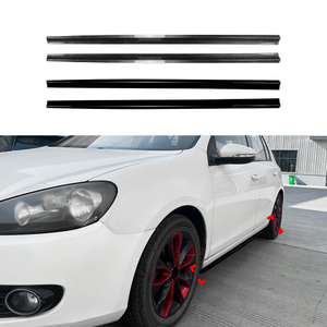 AMP-Z Side Skirt Rocker Panel Splitter Lip For VW Volkswagen Golf MK6 Standard 2008-2012