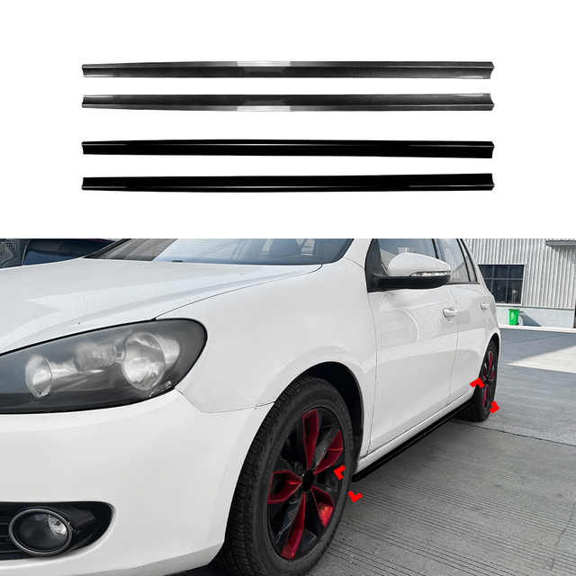 VW Volkswagen Golf MK6 standardı 2008-2012 için amp-z yan etek rocker paneli ayırıcı dudak
