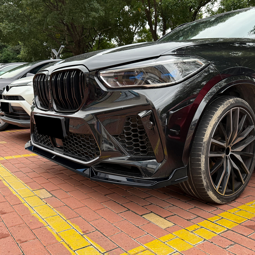 AMP-Z Front Bumper Lip Splitter For BMW X5M F95 Pre-facelift 2020-2023