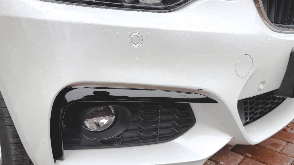 Front Bumper Fins Spoiler Canards For BMW 2 Series F22 F23 M Sport 2014-2019