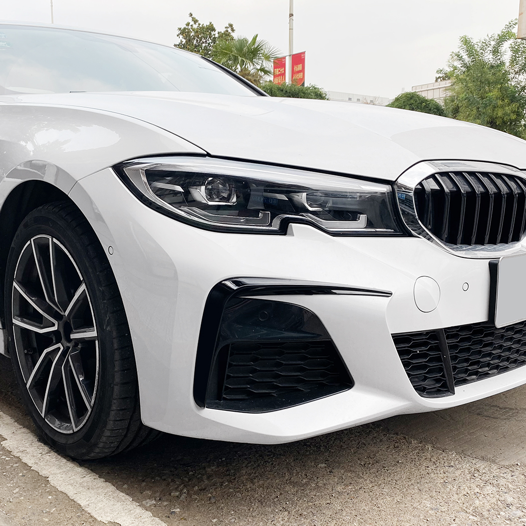 AMP-Z Front Bumper Fins Spoiler Canards For BMW 3 Series G20 2019-2022