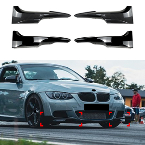 AMP-Z Front Side Splitter Sticker For BMW 3 Serise E92 E93 Pre-Facelift M-Tech 2004-2008