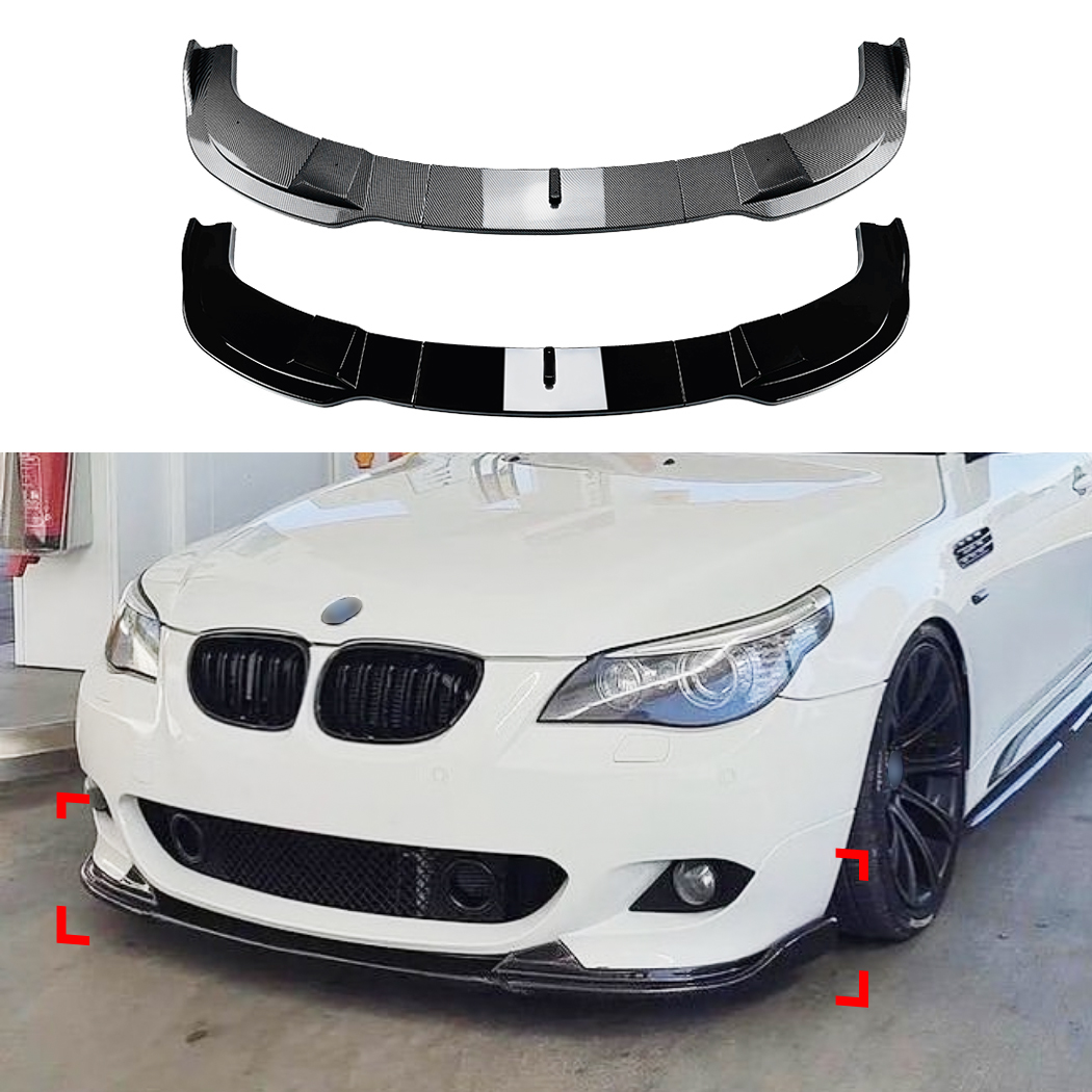 AMP-Z Front Bumper Lip Spiltter For BMW 5 Series E60 E61 MT 2005-2010