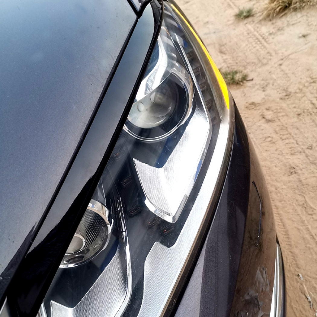 AMP-Z Headlight Eyebrows Eyelids Sticker For VW Volkswagen Passat B7 2011-2015