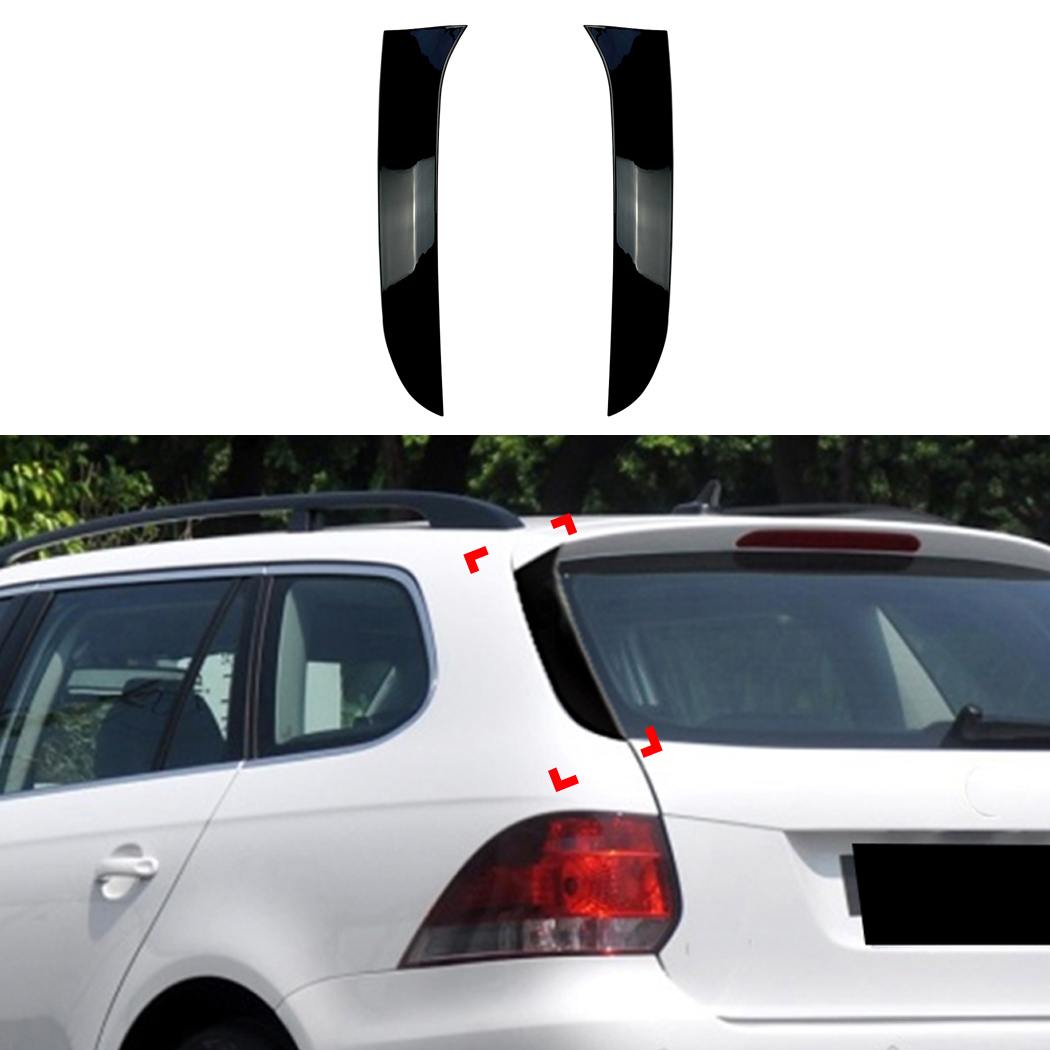 AMP-Z Rear Roof Wing Side Spoiler For VW Volkswagen Golf MK6 Variant 2009-2012